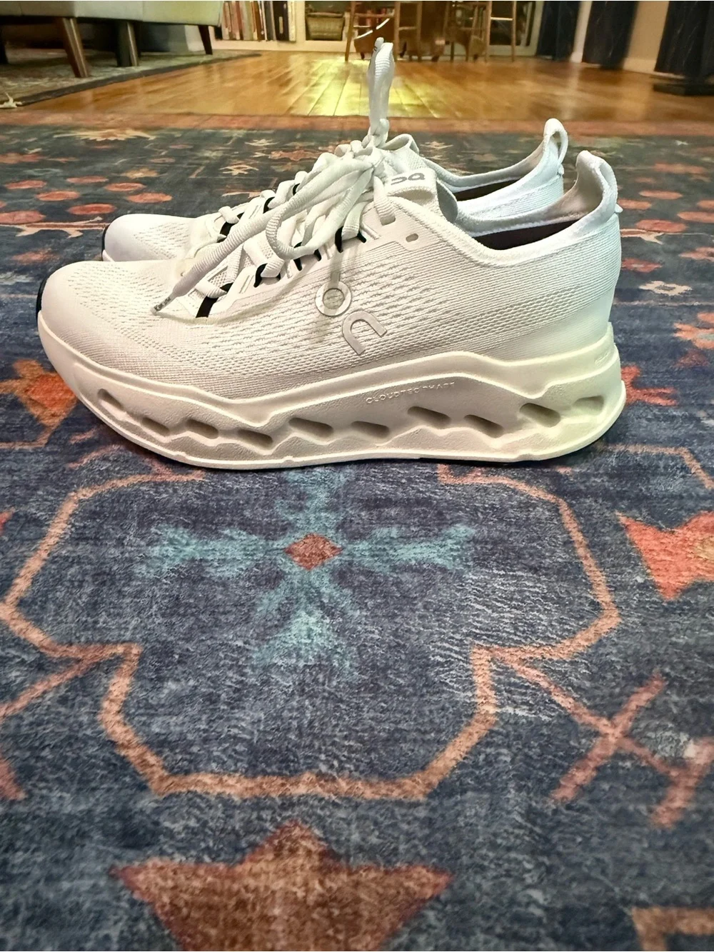 On Cloud Running Cloudsurfer Max Women's Athletic Shoes - White - Picture 3 of 5